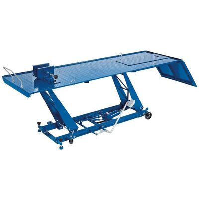 Draper 37157 450kg Hydraulic Motorcycle Lift - Safety features, adjustable clamp, transport wheels Draper 37157 450kg Hydraulic Motorcycle Lift - Safety features, adjustable clamp, transport wheels