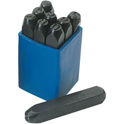 Draper 37336 - Number Set - 1/8" - Number Stamp Set - Number Height 1/8" Draper 37336 - Number Set - 1/8" - Number Stamp Set - Number Height 1/8"