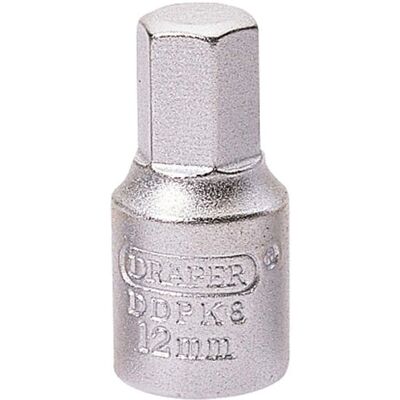 Draper 38326 Zeskant Afsluitdop Sleutel - 12mm, 3/8" Vierkant Draper 38326 Zeskant Afsluitdop Sleutel - 12mm, 3/8" Vierkant