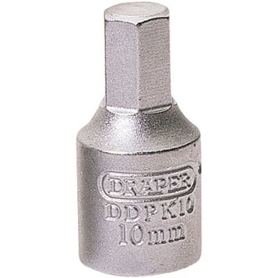 Chave de tampa de dreno hexagonal Draper 38328 - Mandril quadrado de 3/8" - Ferramenta para cárter de óleo Chave de tampa de dreno hexagonal Draper 38328 - Mandril quadrado de 3/8" - Ferramenta para cárter de óleo