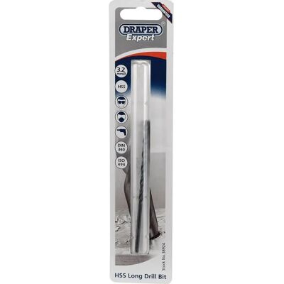 Draper 38924 Expert 3,2 x 100mm Mèche HSS Extra Longue - Publicité Draper 38924 Expert 3,2 x 100mm Mèche HSS Extra Longue - Publicité
