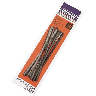 Draper Tools 39007 Hacksaw Blade - 10 pcs - Wood Cutting - Blue Draper Tools 39007 Hacksaw Blade - 10 pcs - Wood Cutting - Blue
