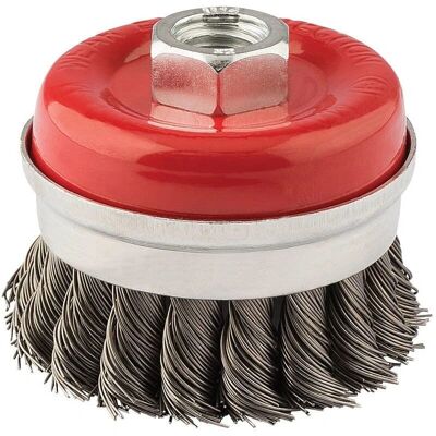 Draper 41447 Steel Twist-Knot Wire Cup Brush - 60mm, M14 Draper 41447 Steel Twist-Knot Wire Cup Brush - 60mm, M14