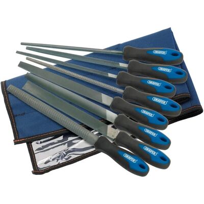 Draper Tools Model 44961 - File and Rasp Set, 8 pcs, Blue Draper Tools Model 44961 - File and Rasp Set, 8 pcs, Blue