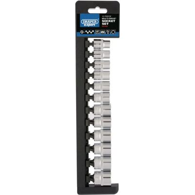 Juego de 12 vasos de 3/8" Sistema Multi-Drive - Juego de vasos Juego de 12 vasos de 3/8" Sistema Multi-Drive - Juego de vasos