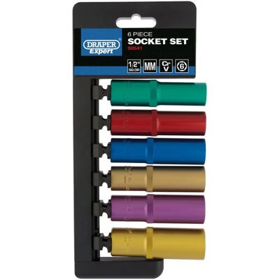 Draper 50541 Steckschlüssel-Set - Buntes Deep 1/2" Draper 50541 Steckschlüssel-Set - Buntes Deep 1/2"