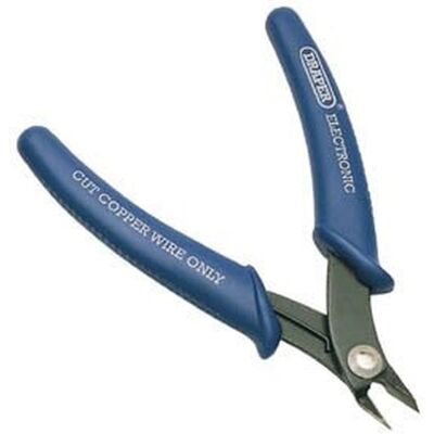 Draper 52590 Electronic Nipper - Thin Jaw, 130mm, Carbon Steel Draper 52590 Electronic Nipper - Thin Jaw, 130mm, Carbon Steel