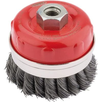 Cepillo de alambre Draper 52633 Nudos de torsión - Cepillo de copa de alambre, 100mm, M14 Cepillo de alambre Draper 52633 Nudos de torsión - Cepillo de copa de alambre, 100mm, M14