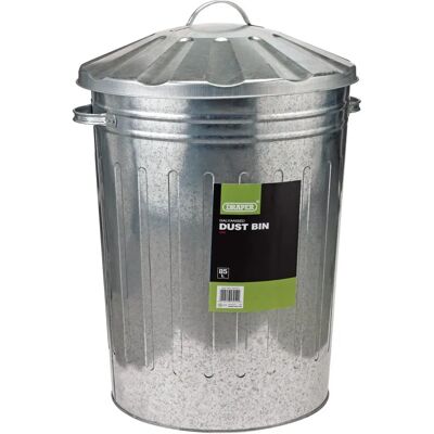 Draper 53254 Galvanised Dust Bin - 85L - Dust Bin Draper 53254 Galvanised Dust Bin - 85L - Dust Bin