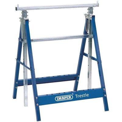 Caballete Telescópico Draper - Soporte de Trabajo Pesado - 250kg Máx - Acero Plegable Caballete Telescópico Draper - Soporte de Trabajo Pesado - 250kg Máx - Acero Plegable