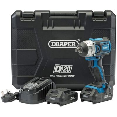 Chiave a impatto Draper D20 - 250Nm - 2 Batterie Chiave a impatto Draper D20 - 250Nm - 2 Batterie