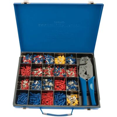Draper 56383 Outil de Sertissage Expert - Kit de Bornes Isolés - Publicité Draper 56383 Outil de Sertissage Expert - Kit de Bornes Isolés - Publicité