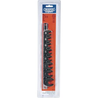 Draper 61034 Ekspert 3/8" Kwadratowy Napęd 8-Częściowy Zestaw Kluczy do Pazurów Draper 61034 Ekspert 3/8" Kwadratowy Napęd 8-Częściowy Zestaw Kluczy do Pazurów