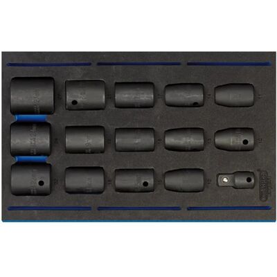Draper 63415 Impact-Nussset - 15 Stück Draper 63415 Impact-Nussset - 15 Stück