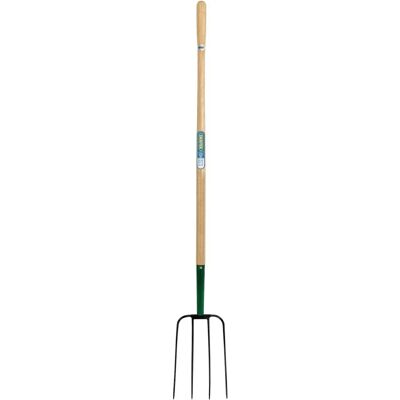 Draper 63579 - Horca de estiércol - 4 púas, mango de madera - Herramienta de jardín Draper 63579 - Horca de estiércol - 4 púas, mango de madera - Herramienta de jardín