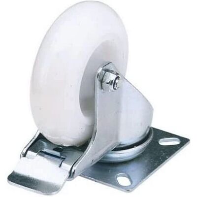 Draper 65504 Rueda de nylon giratoria de 100mm de diámetro con freno - Amigable con el suelo Draper 65504 Rueda de nylon giratoria de 100mm de diámetro con freno - Amigable con el suelo