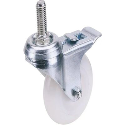 Draper Nylon Wheel with Brake - 100mm - S.W.L. 125kg Draper Nylon Wheel with Brake - 100mm - S.W.L. 125kg