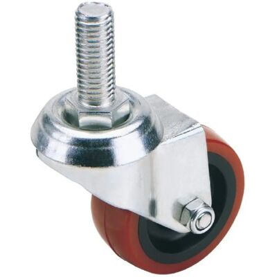 Draper 65515 75mm Diameter Swivel Bolt Fixing Polyurethane Wheel - S.W.L. 70Kg Draper 65515 75mm Diameter Swivel Bolt Fixing Polyurethane Wheel - S.W.L. 70Kg
