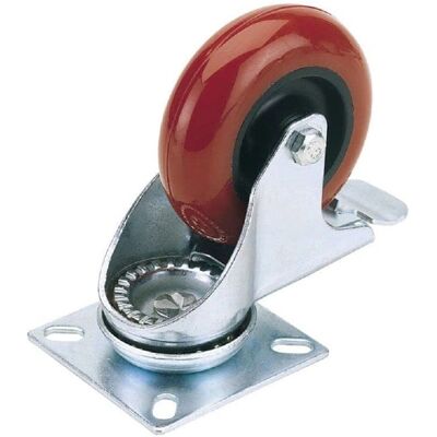 Draper 65519 Rueda giratoria con freno, poliuretano 100mm, S.W.L. 125kg Draper 65519 Rueda giratoria con freno, poliuretano 100mm, S.W.L. 125kg