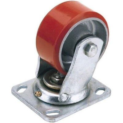 Draper 65529 Ruota in poliuretano diametro 160mm con fissaggio a piastra girevole - Heavy Duty - Ruota Draper 65529 Ruota in poliuretano diametro 160mm con fissaggio a piastra girevole - Heavy Duty - Ruota