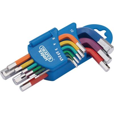 Draper 66126 Coloured Hex Key Set - Hexagon Tool Draper 66126 Coloured Hex Key Set - Hexagon Tool
