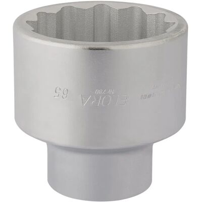 Draper 67434 Socket Set - 65mm, Square Drive, Bi-Hexagon Draper 67434 Socket Set - 65mm, Square Drive, Bi-Hexagon