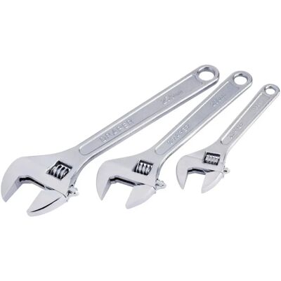 Draper Redline 67642 3 Piece Adjustable Wrench Set - Adjustables Draper Redline 67642 3 Piece Adjustable Wrench Set - Adjustables