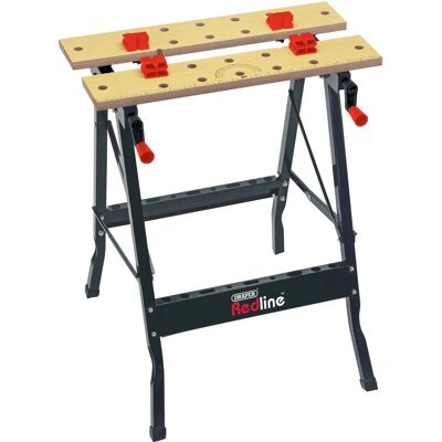 Draper Redline 68027 Klappbarer Arbeitstisch - Arbeitstisch, Tragbar, MDF, Stahl, Spannvorrichtung Draper Redline 68027 Klappbarer Arbeitstisch - Arbeitstisch, Tragbar, MDF, Stahl, Spannvorrichtung