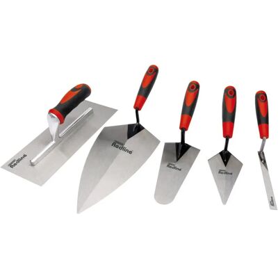 Paleta de albañil Draper 69153 - Juego de 5, Acero al carbono, Negro y rojo Paleta de albañil Draper 69153 - Juego de 5, Acero al carbono, Negro y rojo