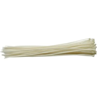 Draper 70401 Witte Kabelbinders - 4,8 x 400mm - 100 stuks Draper 70401 Witte Kabelbinders - 4,8 x 400mm - 100 stuks
