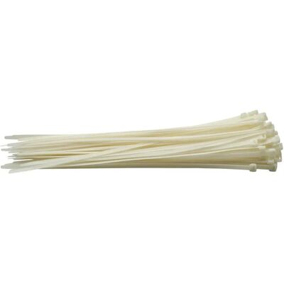 Bridas blancas Draper 70404 - 100 piezas - Nylon de alta calidad Bridas blancas Draper 70404 - 100 piezas - Nylon de alta calidad