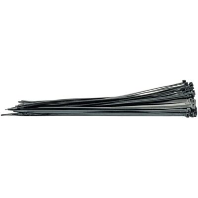 Draper Tools Black Cable Ties - 8.8 x 500mm - 100pcs Draper Tools Black Cable Ties - 8.8 x 500mm - 100pcs