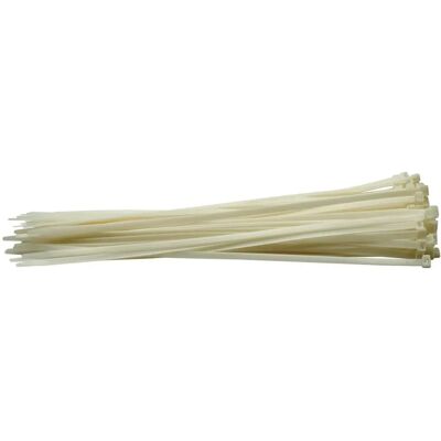 Bridas blancas Draper 8,8 x 500mm - 100 piezas Bridas blancas Draper 8,8 x 500mm - 100 piezas