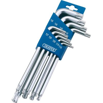 Draper Tools T-STAR 1/2 Ball End Torx Key Set - 9 Piece Draper Tools T-STAR 1/2 Ball End Torx Key Set - 9 Piece
