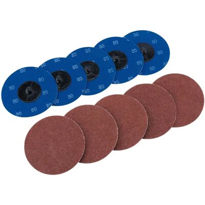 Accesorio de lijadora Draper 75616 - 75mm, 80 Grit, Pack de 10 Accesorio de lijadora Draper 75616 - 75mm, 80 Grit, Pack de 10