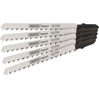 Draper DT101BR 100mm Jigsaw Blade Set - Jigsaw Blades with Bayonet Fitting Draper DT101BR 100mm Jigsaw Blade Set - Jigsaw Blades with Bayonet Fitting