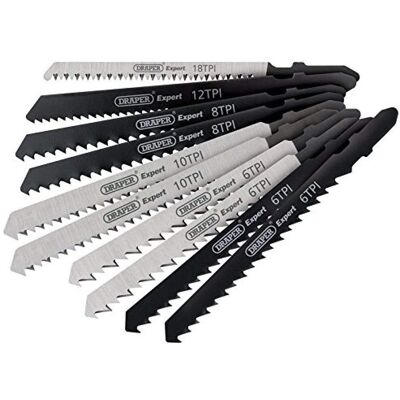Draper Expert 81735 Jigsaw Blades - Assorted Set for Softwoods, Hardwoods & Plastics Draper Expert 81735 Jigsaw Blades - Assorted Set for Softwoods, Hardwoods & Plastics