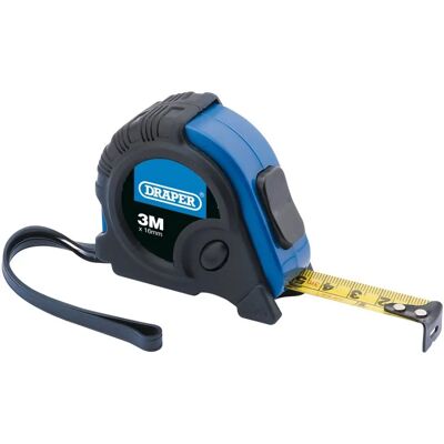 Metro a nastro Draper 82817 - 3m/10ft - Blocco di sicurezza, Lama resistente Metro a nastro Draper 82817 - 3m/10ft - Blocco di sicurezza, Lama resistente