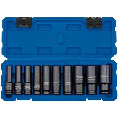 Set di bussole a impatto profondo Draper 83096 - 10 pezzi Set di bussole a impatto profondo Draper 83096 - 10 pezzi