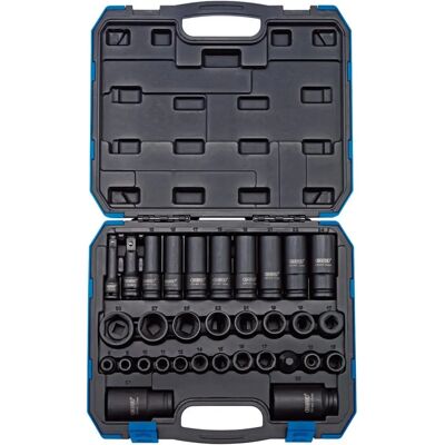 Draper 83098 Impact sockets set - 32 stuks van chroom-molybdeen staal Draper 83098 Impact sockets set - 32 stuks van chroom-molybdeen staal