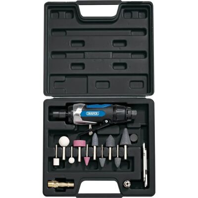 Draper 83736 Air Die Grinder Kit - Compact, Lightweight, 15 Pieces Draper 83736 Air Die Grinder Kit - Compact, Lightweight, 15 Pieces