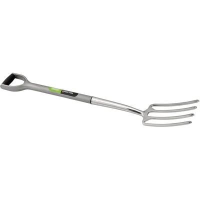 Fourche de frontière en acier inoxydable Draper 83757 - Poignée souple - Publicité Fourche de frontière en acier inoxydable Draper 83757 - Poignée souple - Publicité