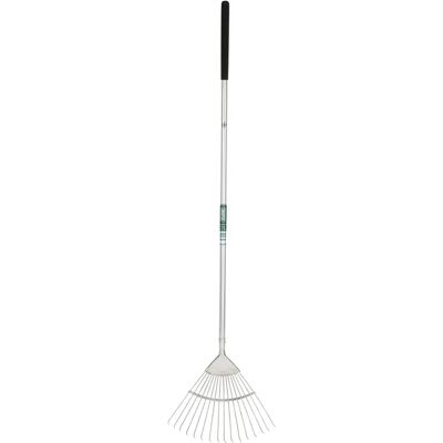 Rastrillo de césped de acero inoxidable Draper 83764 - Empuñadura suave Rastrillo de césped de acero inoxidable Draper 83764 - Empuñadura suave