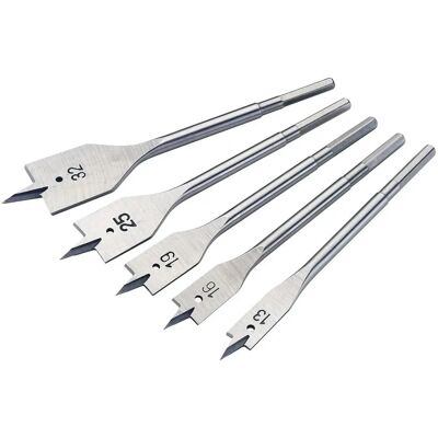 Juego de Brocas Planas para Madera Draper Expert 84451 - Juego de 5 piezas Juego de Brocas Planas para Madera Draper Expert 84451 - Juego de 5 piezas