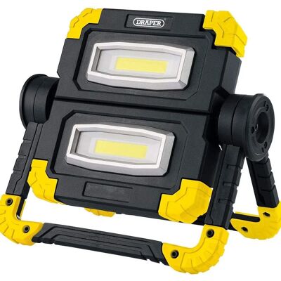 Draper 87696 10W COB LED Luz de trabajo doble recargable - 850 Lm Draper 87696 10W COB LED Luz de trabajo doble recargable - 850 Lm