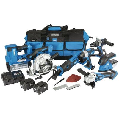 Draper D20 20V Jumbo Kit - Power Tool Set Draper D20 20V Jumbo Kit - Power Tool Set