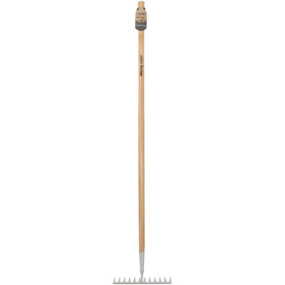 Rastrillo de jardín Heritage de acero inoxidable Draper con mango de fresno - Rastrillo de jardín Rastrillo de jardín Heritage de acero inoxidable Draper con mango de fresno - Rastrillo de jardín