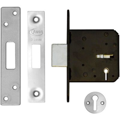 Asec 3 Lever Deadlock - Internal Door Security - 3 Year Guarantee Asec 3 Lever Deadlock - Internal Door Security - 3 Year Guarantee