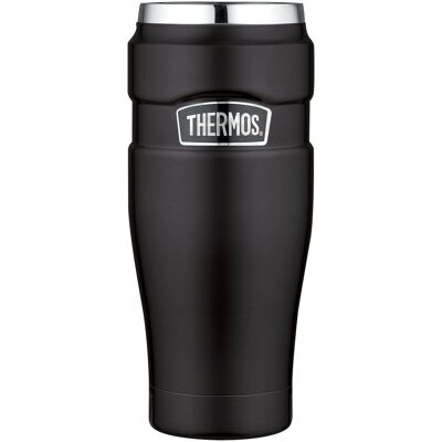 Thermos Stainless King Travel Tumbler - Matt Black - Travel Tumbler Thermos Stainless King Travel Tumbler - Matt Black - Travel Tumbler