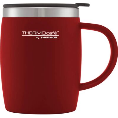 Unbranded Thermos Red 450ml ThermoCafe Soft Touch Desk Mug - Travel Mug Unbranded Thermos Red 450ml ThermoCafe Soft Touch Desk Mug - Travel Mug
